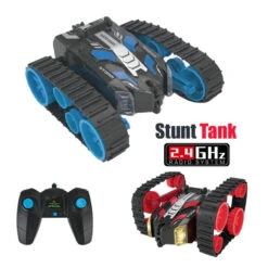 High Speed RC Tank 2.4G Remote Control Tank Flashing 3D Flip Stunt 360 Degree