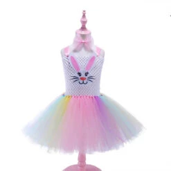 Kids Cute Rabbit Tutu Dress With Ears Headband Bow Ties Tail Set Bunny Costume 8 Kids Cute Rabbit Tutu Dress With Ears Headband Bow Ties Tail Set Bunny Costume -Sun Baby Sales Store Rabbit Bunny Princess Dress 3