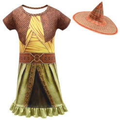 Kids Raya Cosplay Outfit Girls Princess Warrior Dress Up Halloween Costume -Sun Baby Sales Store RayaandTheLastDragonDress 1