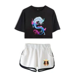 Dargon Short Sleeve Crop Top And Shorts Sweat Suits Two Piece 17 Dargon Short Sleeve Crop Top And Shorts Sweat Suits Two Piece -Sun Baby Sales Store RayaandtheLastDragonWomenSweatshirtsandshorts 1