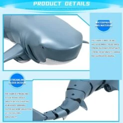 Simulation Shark Remote Toy Spoof Jokes Interesting Prank Toys Remote Control Racing Boat 14 Simulation Shark Remote Toy Spoof Jokes Interesting Prank Toys Remote Control Racing Boat -Sun Baby Sales Store RcSharkBoat 2