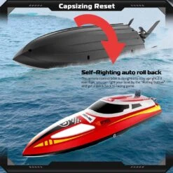 30KM/H Remote Control Boat 2.4G Fast Racing Boat Waterproof With LED Light 25 30KM/H Remote Control Boat 2.4G Fast Racing Boat Waterproof With LED Light -Sun Baby Sales Store Red 06 d8df20ad 6b9d 47da a7f2 56e9601ffd56