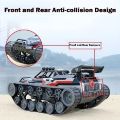 4WD RC Tank 360° Rotation Spray Tank Alloy 2.4G Remote Control Crawler Tank 21 4WD RC Tank 360° Rotation Spray Tank Alloy 2.4G Remote Control Crawler Tank -Sun Baby Sales Store Red 08