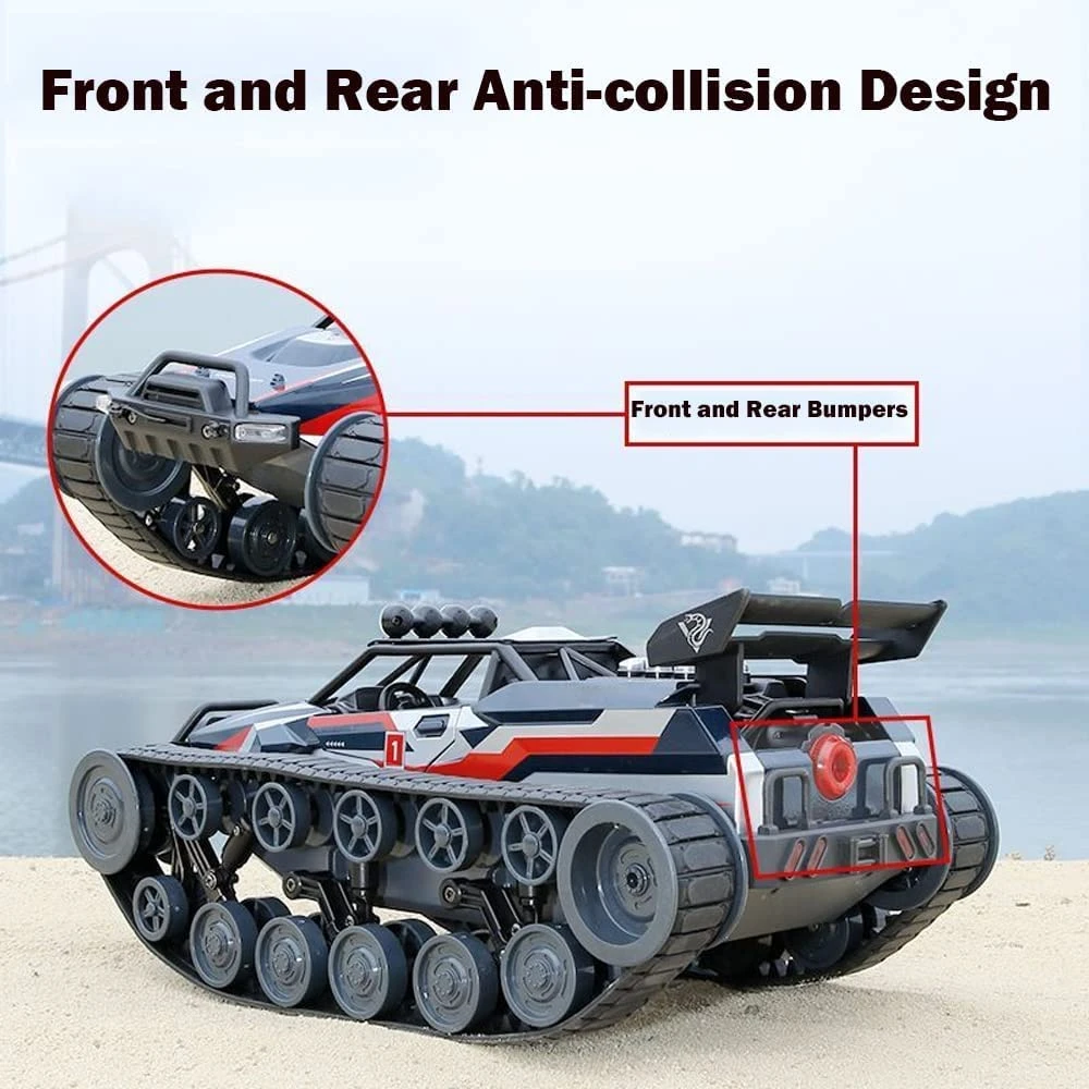 4WD RC Tank 360° Rotation Spray Tank Alloy 2.4G Remote Control Crawler Tank 11 4WD RC Tank 360° Rotation Spray Tank Alloy 2.4G Remote Control Crawler Tank - Image 11