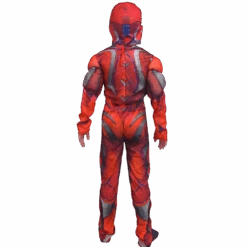 Kids Red Ranger Costume Boys Girls Classic Muscle Halloween Outfit 4-8 Years -Sun Baby Sales Store Red power ranger costume