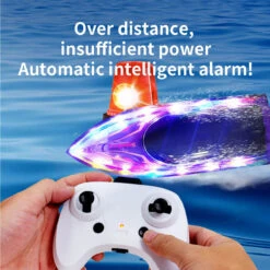 2.4G Remote Control Boat RC Electronic Racing Boat Whole Body Waterproof With LED Light 13 2.4G Remote Control Boat RC Electronic Racing Boat Whole Body Waterproof With LED Light -Sun Baby Sales Store Remote Control Boat RC Electronic Racing Boat 4