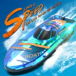 2.4Ghz Remote Control Boat With LED Light Waterproof Racing Boat For Pools & Lakes 12 2.4Ghz Remote Control Boat With LED Light Waterproof Racing Boat For Pools & Lakes -Sun Baby Sales Store Remote Control Boat with LED Light 10