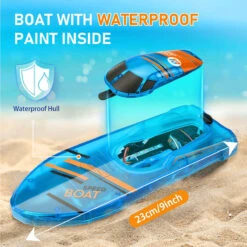 2.4Ghz Remote Control Boat With LED Light Waterproof Racing Boat For Pools & Lakes 18 2.4Ghz Remote Control Boat With LED Light Waterproof Racing Boat For Pools & Lakes -Sun Baby Sales Store Remote Control Boat with LED Light 12