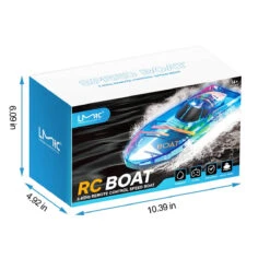 2.4Ghz Remote Control Boat With LED Light Waterproof Racing Boat For Pools & Lakes 19 2.4Ghz Remote Control Boat With LED Light Waterproof Racing Boat For Pools & Lakes -Sun Baby Sales Store Remote Control Boat with LED Light 5