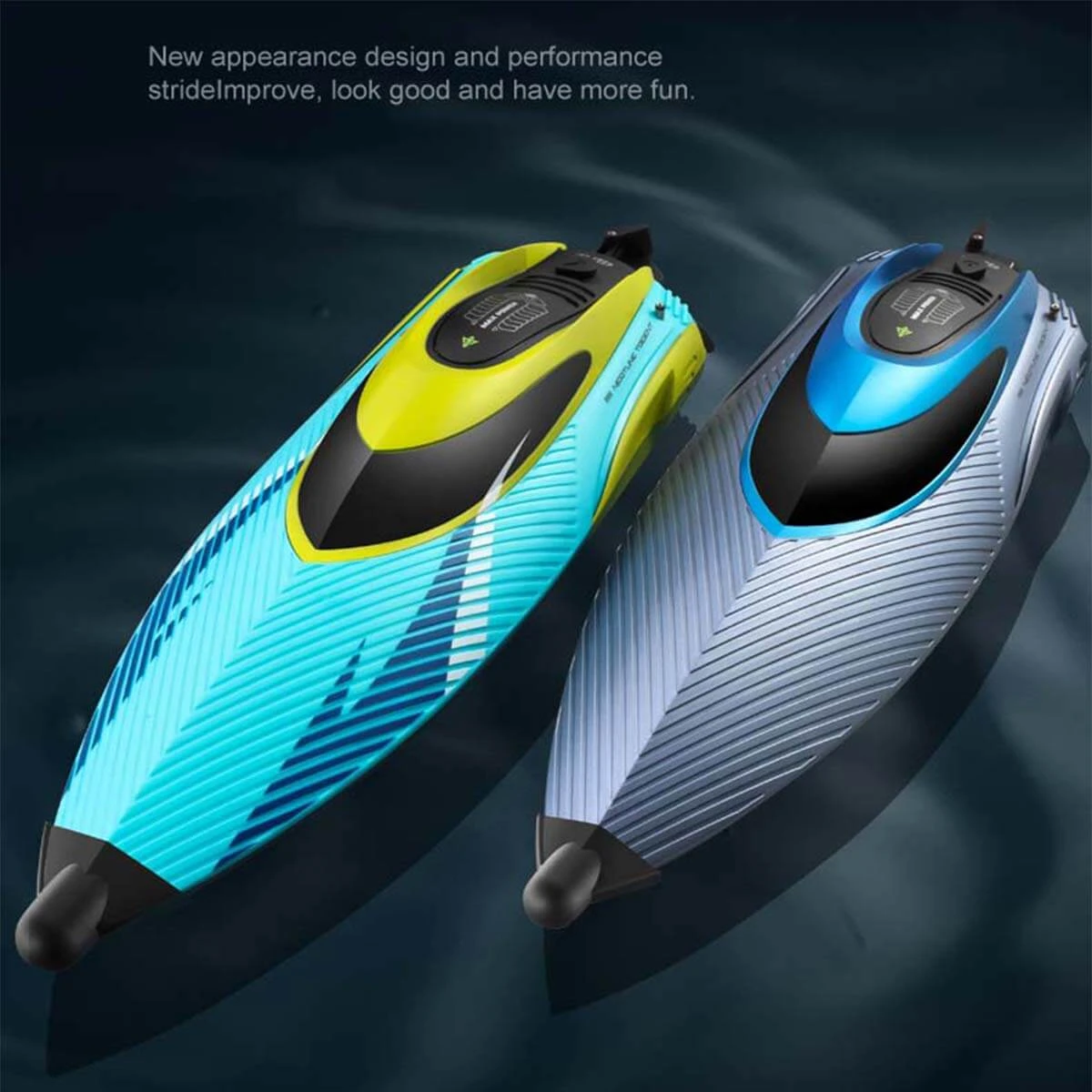 2.4G RC Boat Outdoor Racing Boat Waterproof Fast Electric Remote Control Boats With LED Light 1 2.4G RC Boat Outdoor Racing Boat Waterproof Fast Electric Remote Control Boats With LED Light