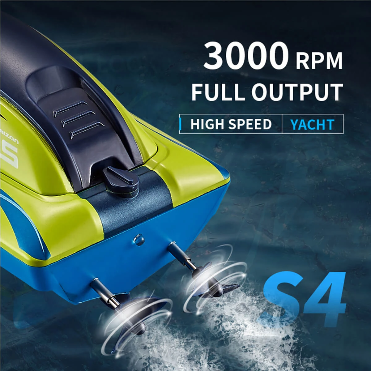 2.4Ghz Remote Control Boat Water High-speed Boat Charging Kids Boat Toy 5 2.4Ghz Remote Control Boat Water High-speed Boat Charging Kids Boat Toy - Image 5