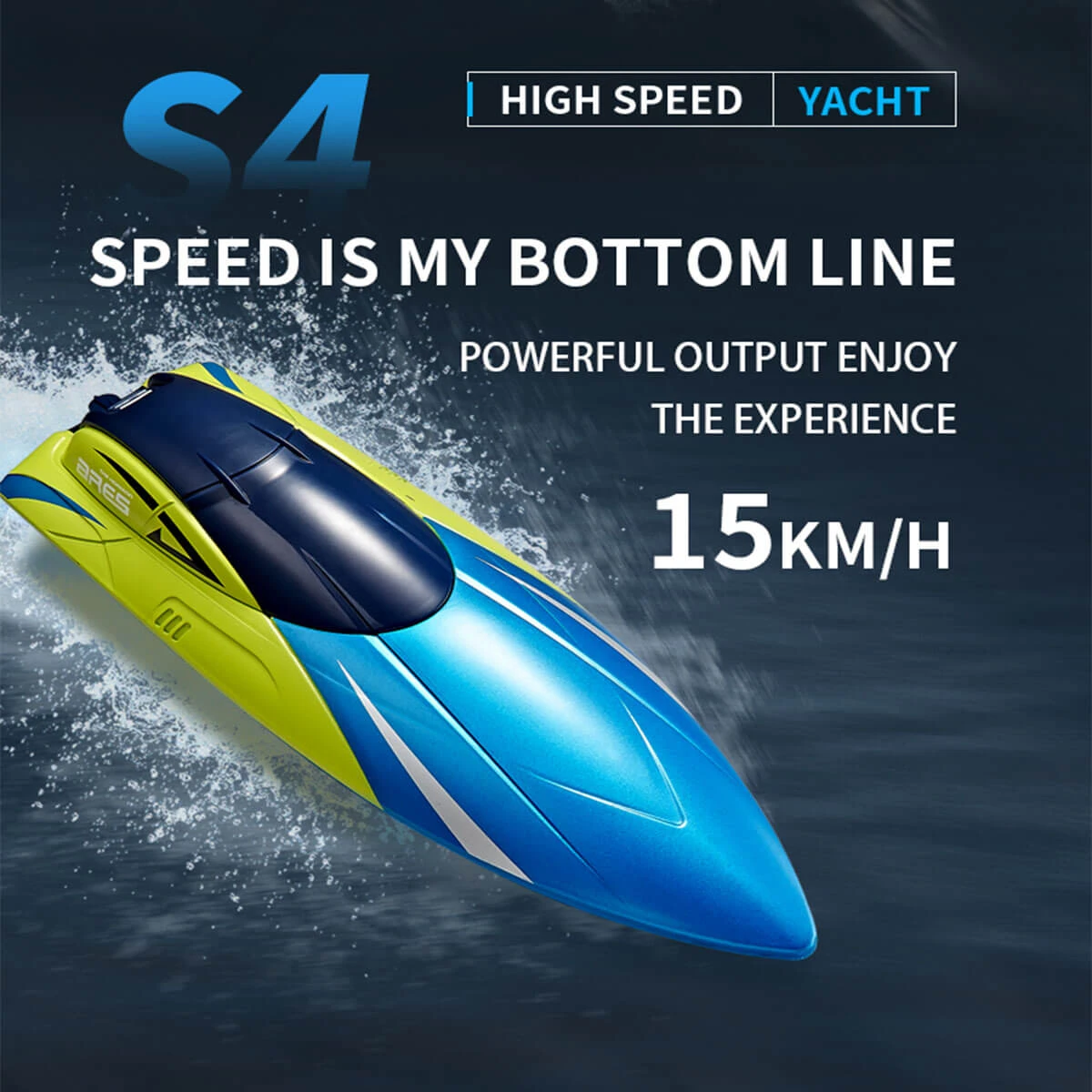 2.4Ghz Remote Control Boat Water High-speed Boat Charging Kids Boat Toy 2 2.4Ghz Remote Control Boat Water High-speed Boat Charging Kids Boat Toy - Image 2
