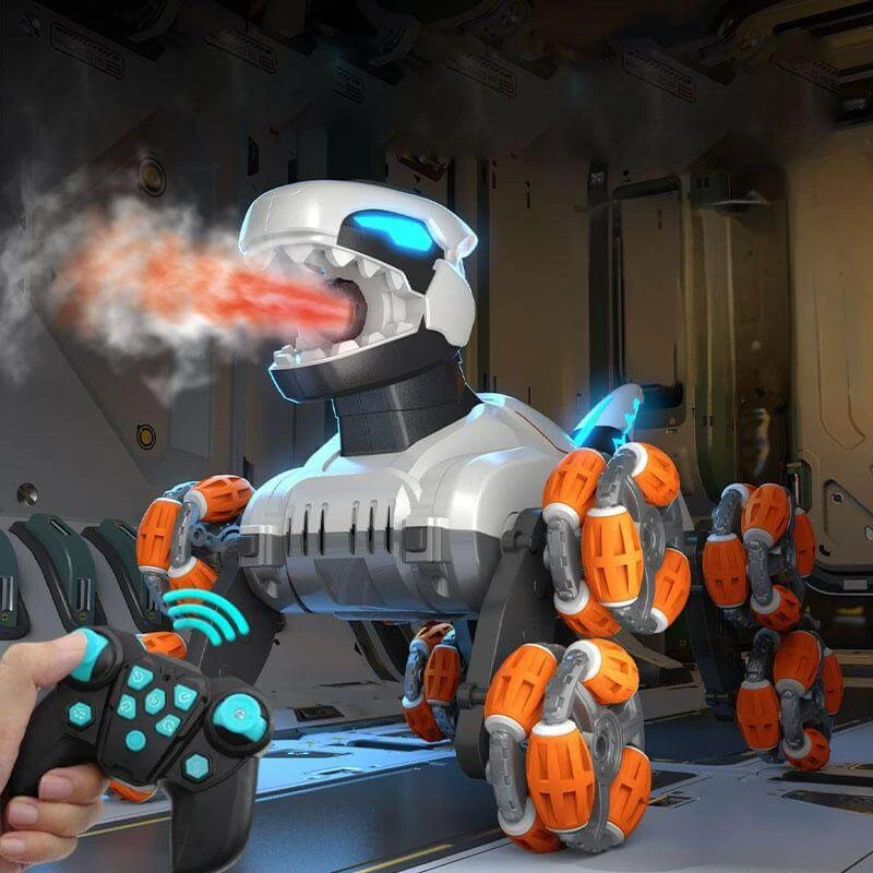 2.4G Remote Control Car 8WD Stunt Mechanical Dinosaur Spray Electric Car 1 2.4G Remote Control Car 8WD Stunt Mechanical Dinosaur Spray Electric Car