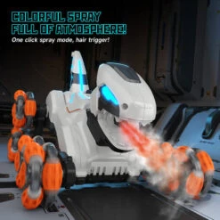 2.4G Remote Control Car 8WD Stunt Mechanical Dinosaur Spray Electric Car 15 2.4G Remote Control Car 8WD Stunt Mechanical Dinosaur Spray Electric Car -Sun Baby Sales Store Remote Control Car 8WD Stunt Mechanical Dinosaur 9