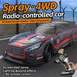 Remote Control Car RC Drift Car 4WD Electric Drift Racing Car With Light Music Spray For Kids -Sun Baby Sales Store Remote Control Car Electric 4WD Drift Racing Car 7