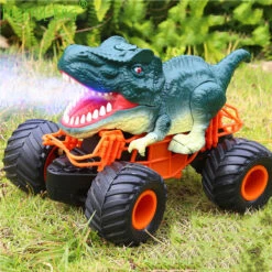 Remote Control Dinosaur Car Kids 2.4Ghz RC Dinosaur Truck Toys With Light Sound Spray Function -Sun Baby Sales Store Remote Control Dinosaur Car 12