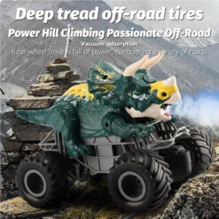 Remote Control Dinosaur Car Kids 2.4Ghz RC Dinosaur Truck Toys With Light Sound Spray Function -Sun Baby Sales Store Remote Control Dinosaur Car 13