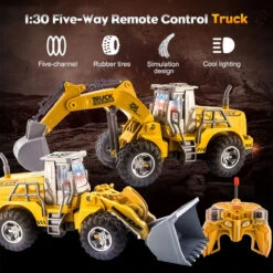 5CH/4CH RC Engineering Vehicle 1/30 RC Excavator Bulldozer Road Roller Engineering Car With Lights -Sun Baby Sales Store Remote Control Engineering Vehicle 10 3d38e624 ec1a 4877 995a 3b21fcbd97b9