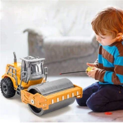 5CH/4CH RC Engineering Vehicle 1/30 RC Excavator Bulldozer Road Roller Engineering Car With Lights -Sun Baby Sales Store Remote Control Engineering Vehicle 2