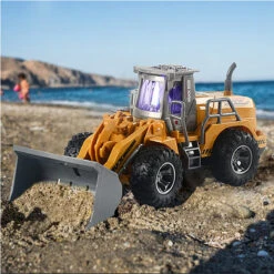 5CH/4CH RC Engineering Vehicle 1/30 RC Excavator Bulldozer Road Roller Engineering Car With Lights -Sun Baby Sales Store Remote Control Engineering Vehicle 3