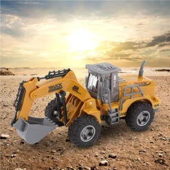 5CH/4CH RC Engineering Vehicle 1/30 RC Excavator Bulldozer Road Roller Engineering Car With Lights -Sun Baby Sales Store Remote Control Engineering Vehicle 4