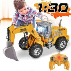 5CH/4CH RC Engineering Vehicle 1/30 RC Excavator Bulldozer Road Roller Engineering Car With Lights