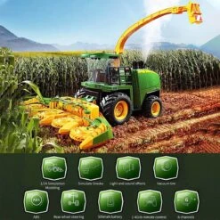 1:24 Remote Control Harvester Vehicle 2.4G RC Electric Four Wheel Farmer Farm Vehicle Kid's RC Car -Sun Baby Sales Store Remote Control Farm Vehicle 1