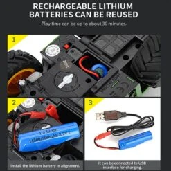 1:24 Remote Control Harvester Vehicle 2.4G RC Electric Four Wheel Farmer Farm Vehicle Kid's RC Car -Sun Baby Sales Store Remote Control Farm Vehicle 3