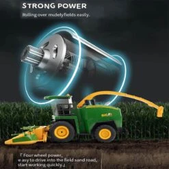 1:24 Remote Control Harvester Vehicle 2.4G RC Electric Four Wheel Farmer Farm Vehicle Kid's RC Car -Sun Baby Sales Store Remote Control Farm Vehicle 5