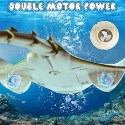 2.4G Remote Control Manta Ray Toy High Simulation Devil Ray Fish RC Boat Toys For Kids -Sun Baby Sales Store Remote Control Manta Ray Toy 3