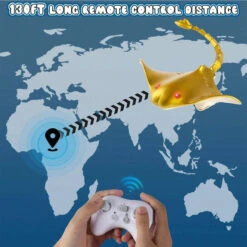 2.4G Remote Control Manta Ray Toy High Simulation Devil Ray Fish RC Boat Toys For Kids -Sun Baby Sales Store Remote Control Manta Ray Toy 4