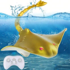 2.4G Remote Control Manta Ray Toy High Simulation Devil Ray Fish RC Boat Toys For Kids