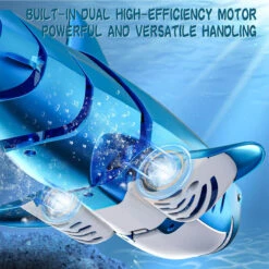 2.4Ghz Remote Control Shark 360° Rotation Electric RC Shark Toys With Light & Spray Water For Kids 10 2.4Ghz Remote Control Shark 360° Rotation Electric RC Shark Toys With Light & Spray Water For Kids -Sun Baby Sales Store Remote Control Shark Electric RC Shark Toys 5