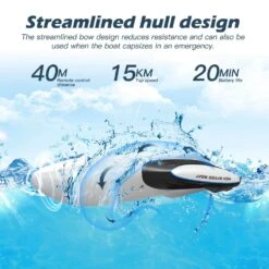 2.4G RC Boat High-speed Double-sided Remote Control Boat Children's Toys For Pools And Lakes -Sun Baby Sales Store Remote control double side RC boat 12