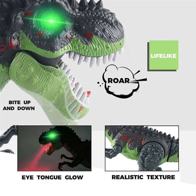 Realistic Remote Control Dinosaur Walking Spray Simulation T-Rex Robot Dinosaur Toy 7 Realistic Remote Control Dinosaur Walking Spray Simulation T-Rex Robot Dinosaur Toy - Image 7