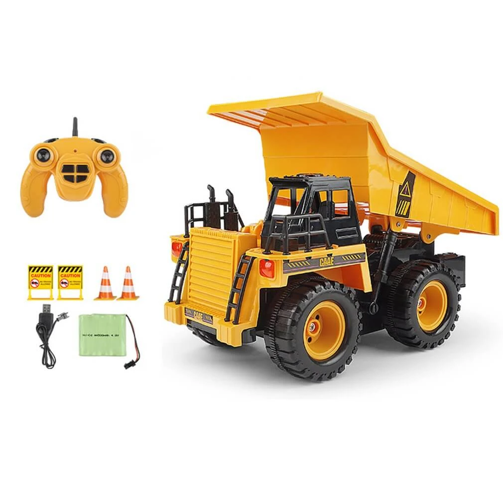 1:22 2.4Ghz 6CH RC Dump Truck Engineering Car Heavy Duty Construction Vehicle With Light Sound 2 1:22 2.4Ghz 6CH RC Dump Truck Engineering Car Heavy Duty Construction Vehicle With Light Sound - Image 2