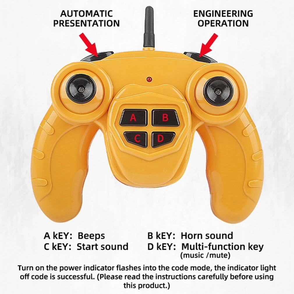 1:22 2.4Ghz 6CH RC Dump Truck Engineering Car Heavy Duty Construction Vehicle With Light Sound 4 1:22 2.4Ghz 6CH RC Dump Truck Engineering Car Heavy Duty Construction Vehicle With Light Sound - Image 4
