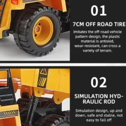 1:22 2.4Ghz 6CH RC Dump Truck Engineering Car Heavy Duty Construction Vehicle With Light Sound 14 1:22 2.4Ghz 6CH RC Dump Truck Engineering Car Heavy Duty Construction Vehicle With Light Sound -Sun Baby Sales Store RemoteControlDumpTruck 5