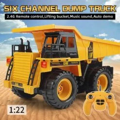 1:22 2.4Ghz 6CH RC Dump Truck Engineering Car Heavy Duty Construction Vehicle With Light Sound 15 1:22 2.4Ghz 6CH RC Dump Truck Engineering Car Heavy Duty Construction Vehicle With Light Sound -Sun Baby Sales Store RemoteControlDumpTruck 6
