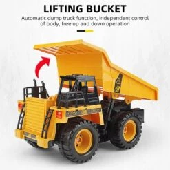 1:22 2.4Ghz 6CH RC Dump Truck Engineering Car Heavy Duty Construction Vehicle With Light Sound 16 1:22 2.4Ghz 6CH RC Dump Truck Engineering Car Heavy Duty Construction Vehicle With Light Sound -Sun Baby Sales Store RemoteControlDumpTruck 7