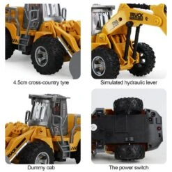 1:32 5 Channels Remote Control Engineering Truck Mini Excavator Bulldozer Tractor Dump Truck -Sun Baby Sales Store RemoteControlEngineeringCar 6