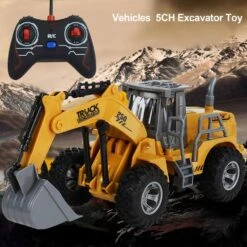 1:32 5 Channels Remote Control Engineering Truck Mini Excavator Bulldozer Tractor Dump Truck -Sun Baby Sales Store RemoteControlEngineeringCar 8