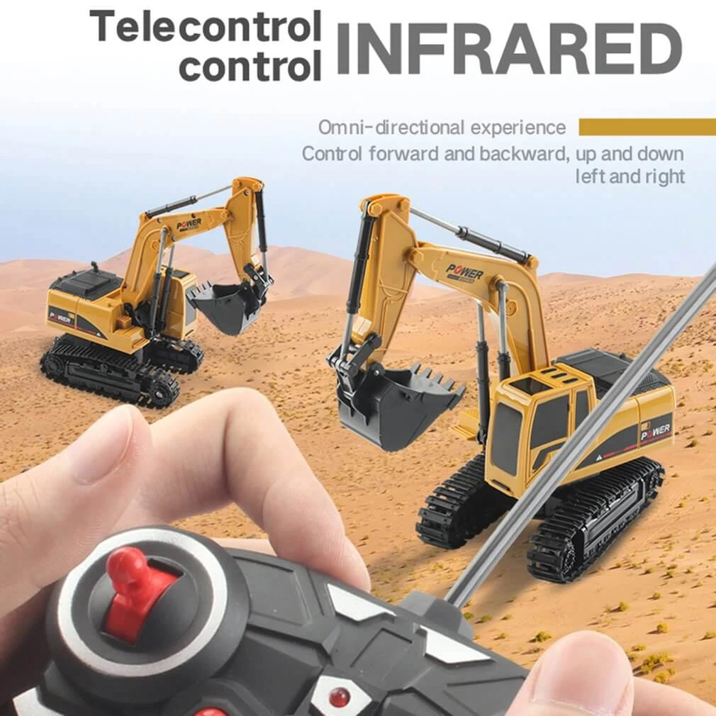 1:24 Scale Heavy Remote Control Excavator Construction Vehicle High Replica 6 Channels 6 1:24 Scale Heavy Remote Control Excavator Construction Vehicle High Replica 6 Channels - Image 6