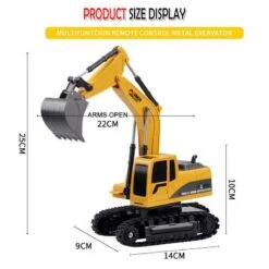 1:24 Scale Heavy Remote Control Excavator Construction Vehicle High Replica 6 Channels 21 1:24 Scale Heavy Remote Control Excavator Construction Vehicle High Replica 6 Channels -Sun Baby Sales Store RemoteControlExcavator 6