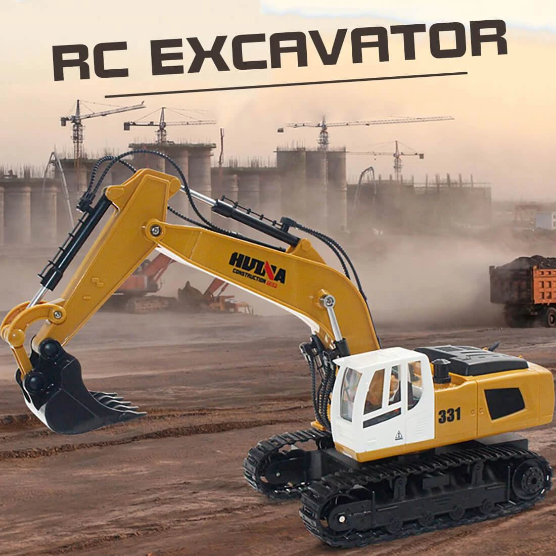 8 Channels Full Functional Excavator Electric Remote Control Construction Tractor 2 8 Channels Full Functional Excavator Electric Remote Control Construction Tractor - Image 2