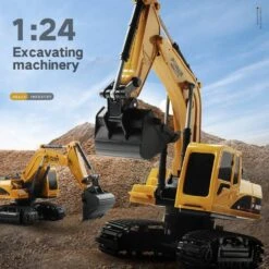 1:24 Scale Heavy Remote Control Excavator Construction Vehicle High Replica 6 Channels 13 1:24 Scale Heavy Remote Control Excavator Construction Vehicle High Replica 6 Channels -Sun Baby Sales Store RemoteControlExcavator 8