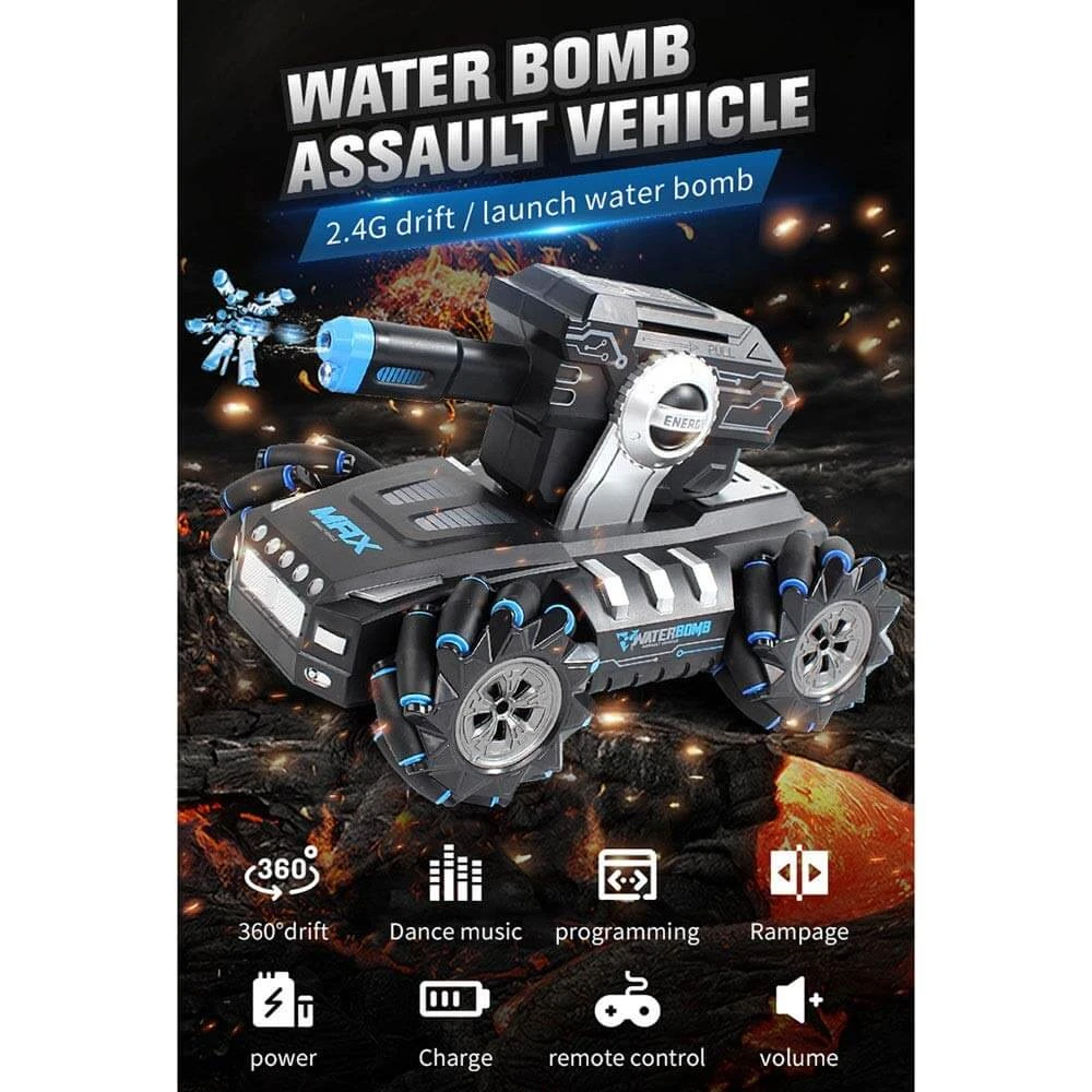Water Bomb Armored Vehicle Watch Induction And Remote Control Stunt Tank Drift Car 6 Water Bomb Armored Vehicle Watch Induction And Remote Control Stunt Tank Drift Car - Image 6