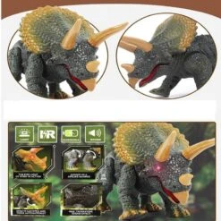 Walking Remote Control Triceratops Toy Model Light Sound High Simulation Action Figure -Sun Baby Sales Store RemoteControlTriceratops 3