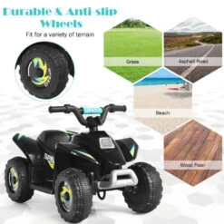 Kids 6V Ride On ATV Electric Childs Ride-on Car Toy Anti-rollover Ride On Quad For Boys Girls 19 Kids 6V Ride On ATV Electric Childs Ride-on Car Toy Anti-rollover Ride On Quad For Boys Girls -Sun Baby Sales Store Ride on ATV 11
