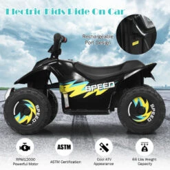 Kids 6V Ride On ATV Electric Childs Ride-on Car Toy Anti-rollover Ride On Quad For Boys Girls 17 Kids 6V Ride On ATV Electric Childs Ride-on Car Toy Anti-rollover Ride On Quad For Boys Girls -Sun Baby Sales Store Ride on ATV 9